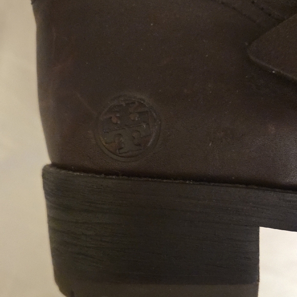 Tory Burch Women's Dark Brown Leather Ankle Boots - Picture 5 of 9